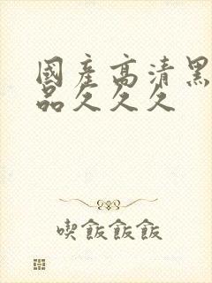 国产高清黑丝精品久久久封面