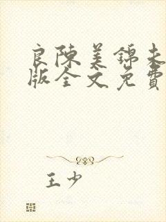 良陈美锦未删减版全文免费阅读