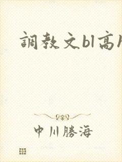 调教文bl高h封面