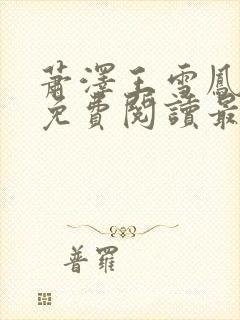 萧泽王雪凤小说免费阅读最新章节封面