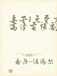 妻子1免费完整高清电视剧在线