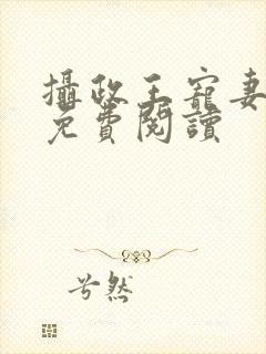 摄政王宠妻如命免费阅读