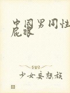 中国男同性恋操屁眼