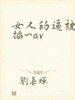 女人的逼被男人插~av