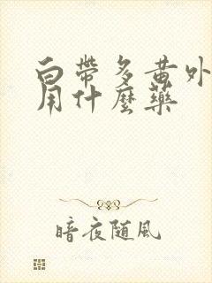 白带多黄外阴痒用什么药