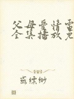 父母爱情电视剧全集播放免费观看