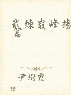 武炼巅峰杨开全篇