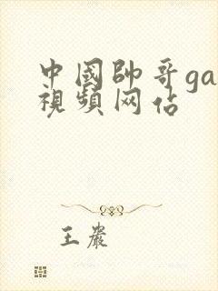 中国帅哥gay视频网站