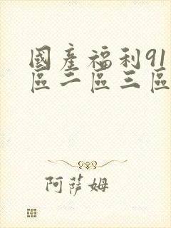 国产福利91一区二区三区