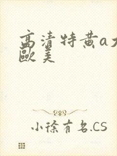 高清特黄a大片欧美