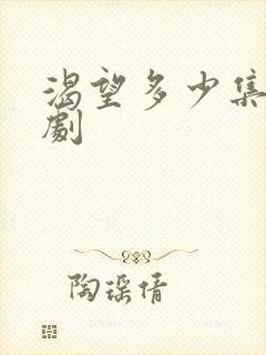 渴望多少集电视剧封面