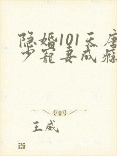 隐婚101天唐少宠妻成瘾 南之情封面