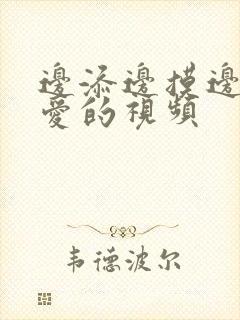 边添边摸边做边爱的视频