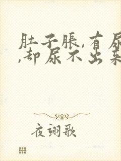 肚子胀,有尿感,却尿不出来封面