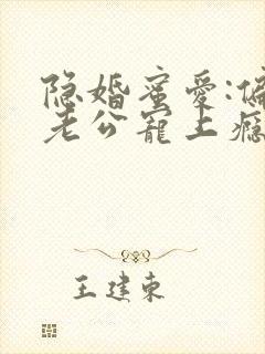 隐婚蜜爱:偏执老公宠上瘾下载txt