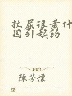 拉尿很黄什么原因引起的