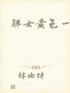 胖女黄色一级片封面