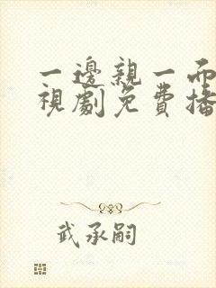 一边亲一面的电视剧免费播放全集在线观看封面