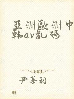 亚洲欧洲中文日韩av乱码封面