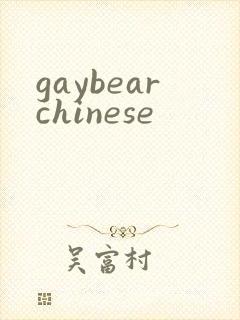 gaybearchinese