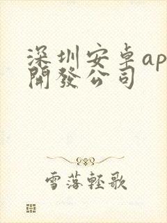 深圳安卓app开发公司