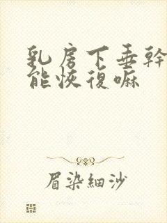 乳房下垂干瘪还能恢复嘛