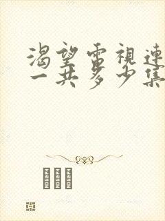 渴望电视连续剧一共多少集封面