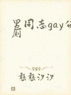 男同志gay公厕封面