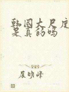 韩国大尺度电影是真的吗