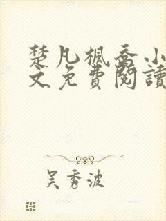 楚凡枫乔小说全文免费阅读最新章节封面