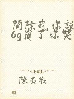 开除我你说的,6g崩了你哭啥封面