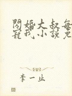 闪婚大叔每天狂宠我小说免费阅读