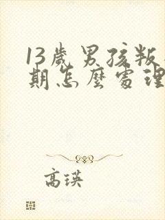 13岁男孩叛逆期怎么处理