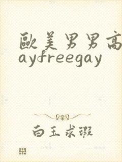 欧美男男高清gayfreegay