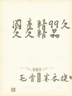 国产精99久久久久精品