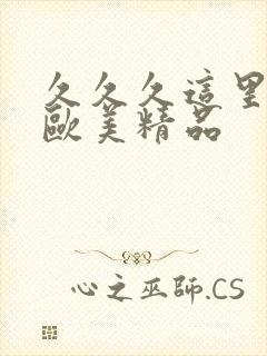 久久久这里只有欧美精品