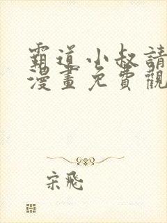 霸道小叔请轻撩漫画免费观看6漫画