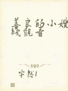 善良的小嫂子在线观看封面