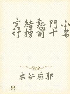 完结热门小说排行榜前十名封面