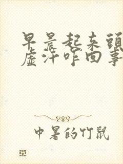 早晨起来头晕冒虚汗咋回事呢封面