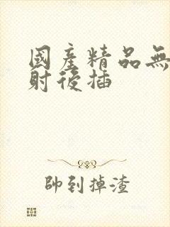 国产精品无套内射后插封面