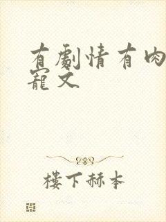 有剧情有肉的甜宠文