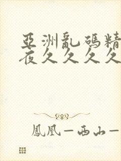 亚洲乱码精品午夜久久久久