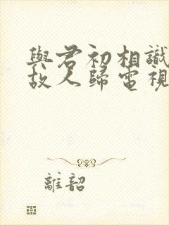 与君初相识恰似故人归电视剧剧情介绍