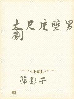 大尺度双男主日剧