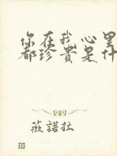 你在我心里比谁都珍贵是什么歌