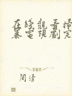 在线观看扫毒风暴电视剧完整版封面