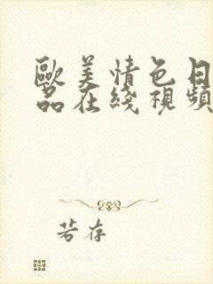 欧美情色日韩精品在线视频