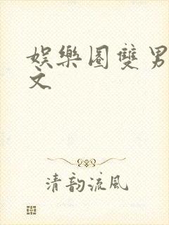 娱乐圈双男主推文封面