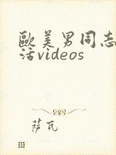 欧美男同志性生活videos